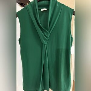 Elegant Green Sleeveless Top